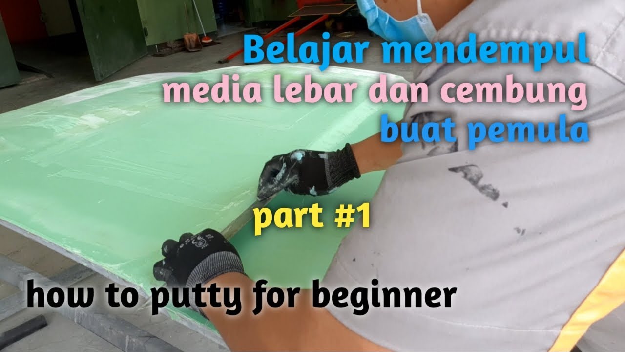 Belajar dempul body mobil |tutorial dempul mobil| |cara dempul mobil bidang lengkung