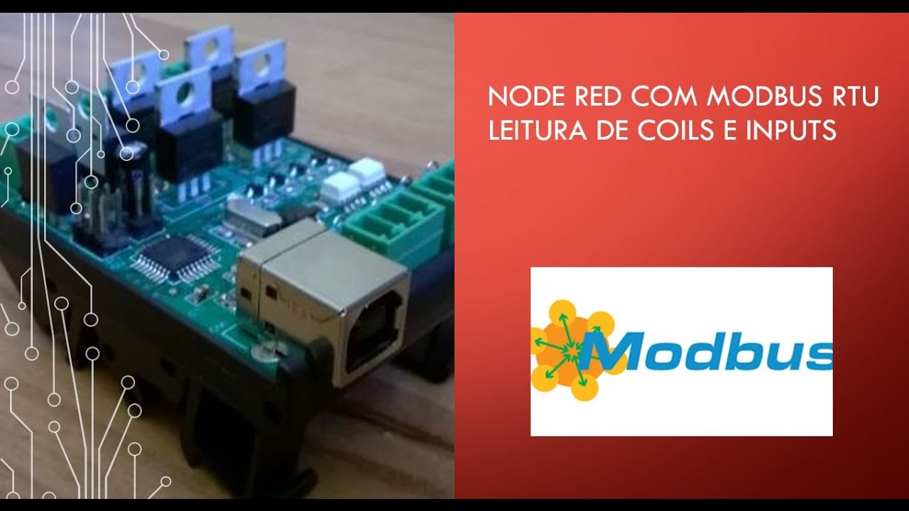 Aula 08 - Node-Red com modbus RTU Leitura de coils e inputs