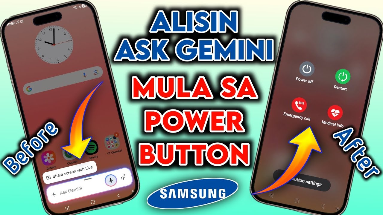Alisin ang Ask Gemini sa Power Button NGAYON! | Ihinto ang Google Assistant sa Power Button