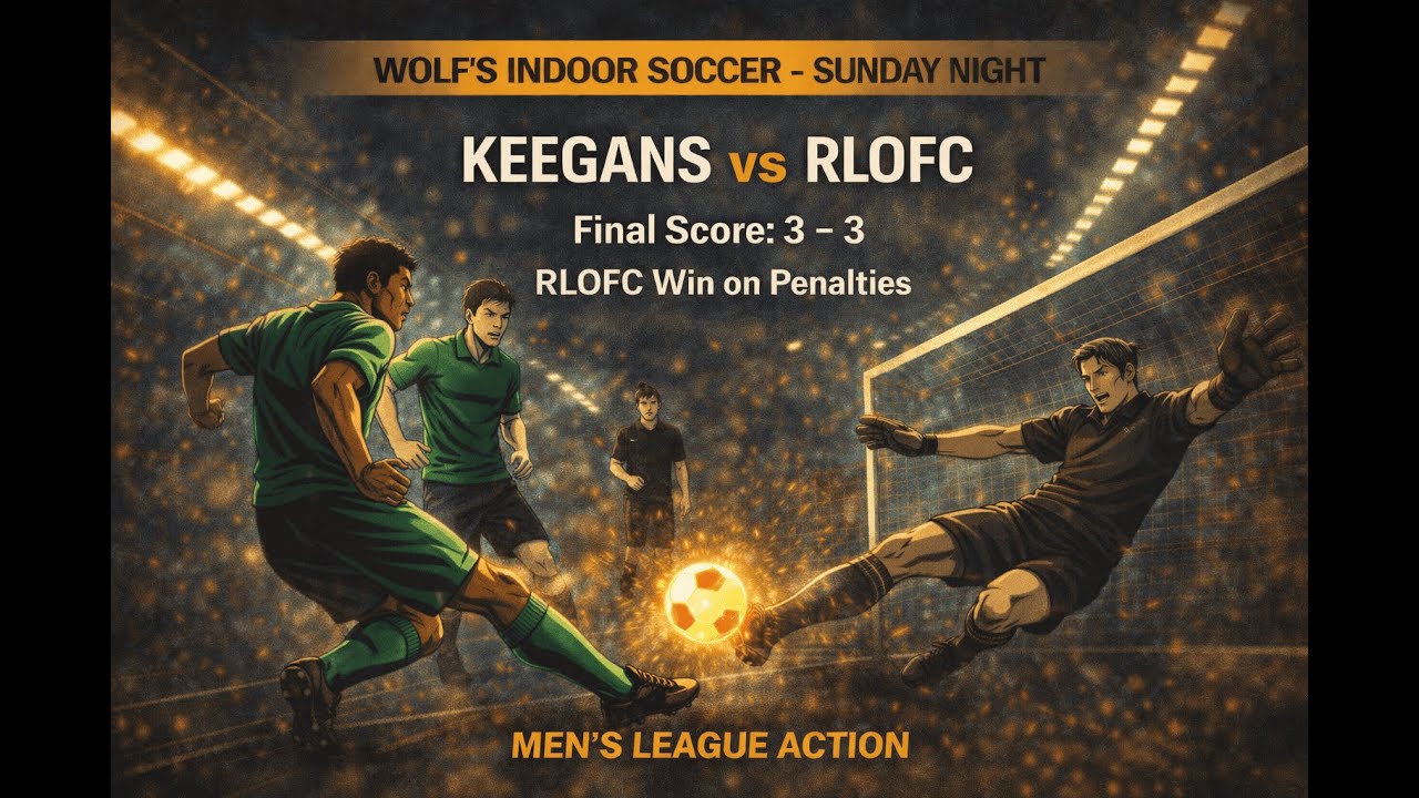 Keegans vs RLOFC | 3–3 Thriller Goes to Penalties! 🔥 | Sunday Night Men’s League