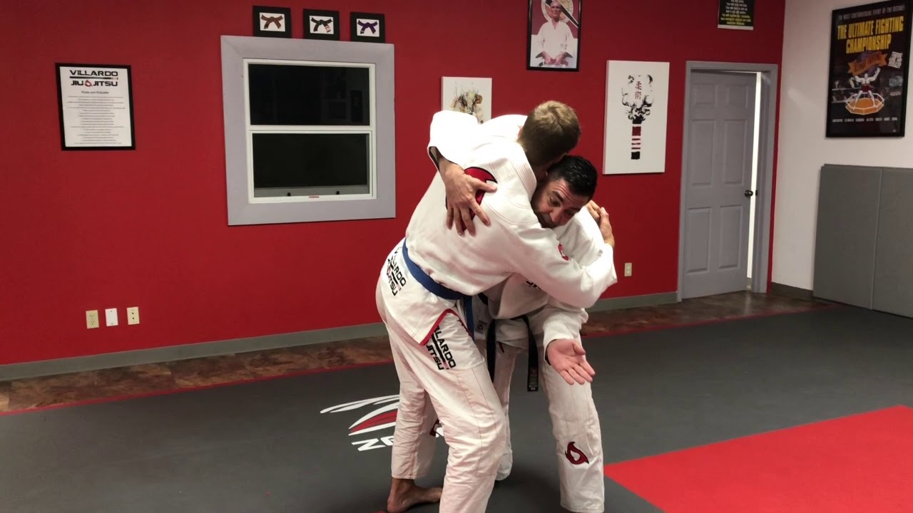 Self Defense Bear Hug from the Front Over the Arms