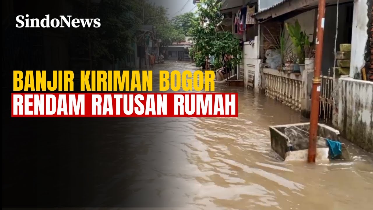 Ratusan rumah warga terendam banjir kiriman dari Bogor, Warga bertahan | Sindo Trending
