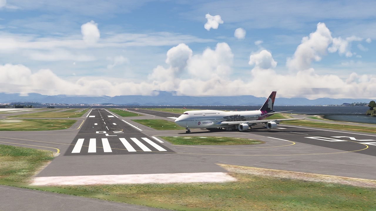 Smooth B747 Touchdown in Santos with Stable Approach and High Precision!