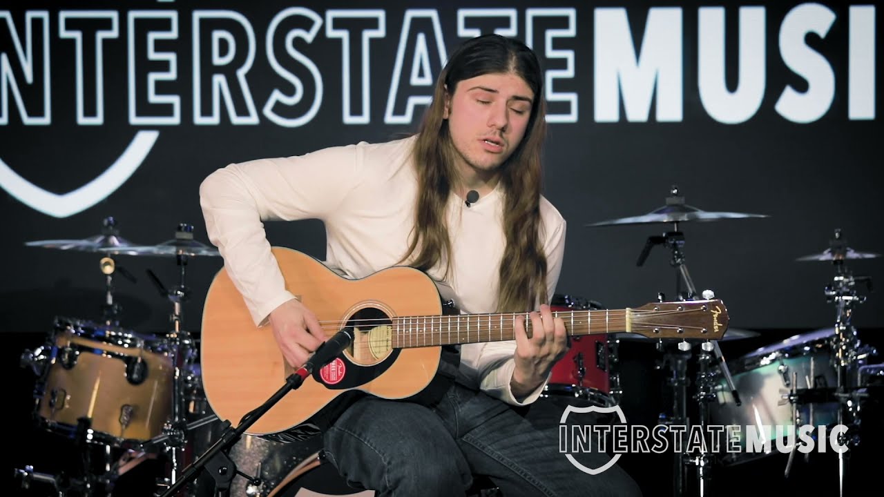 Fender CP-60S Parlor Acoustic Guitar, Natural | Interstate Music