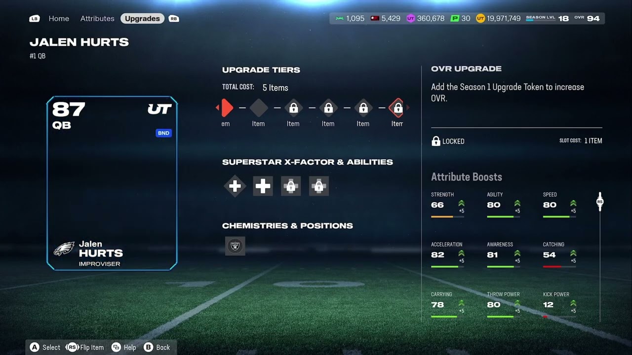 MADDEN 26 cards that CROSSOVER to MADDEN 27...