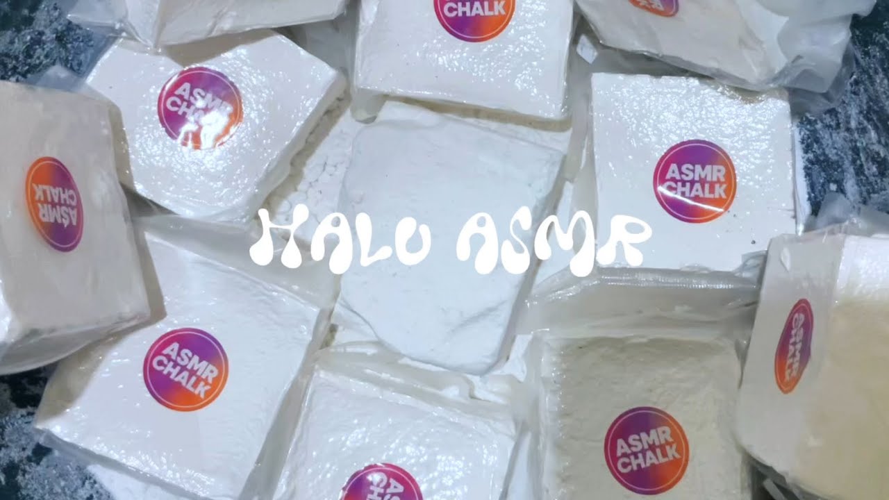 Jumbo chalk ASMR #gymchalk #asmr #crispy #satisfying #oddlysatisfying #crunchyasmr