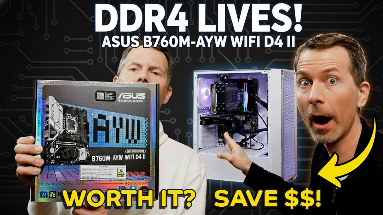 DDR4 жива! Обзор материнской платы ASUS B760M AYW WIFI D4 II. Бюджетная материнская плата Intel, ...