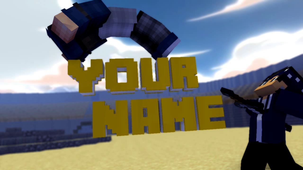 #29 Intro Minecraft Template (Download Free) [Mine Imator] New Style XD