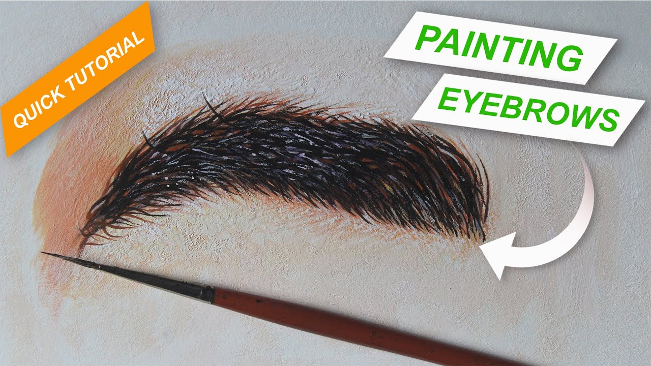 Easy Way of Painting Realistic Eyebrows for Beginners