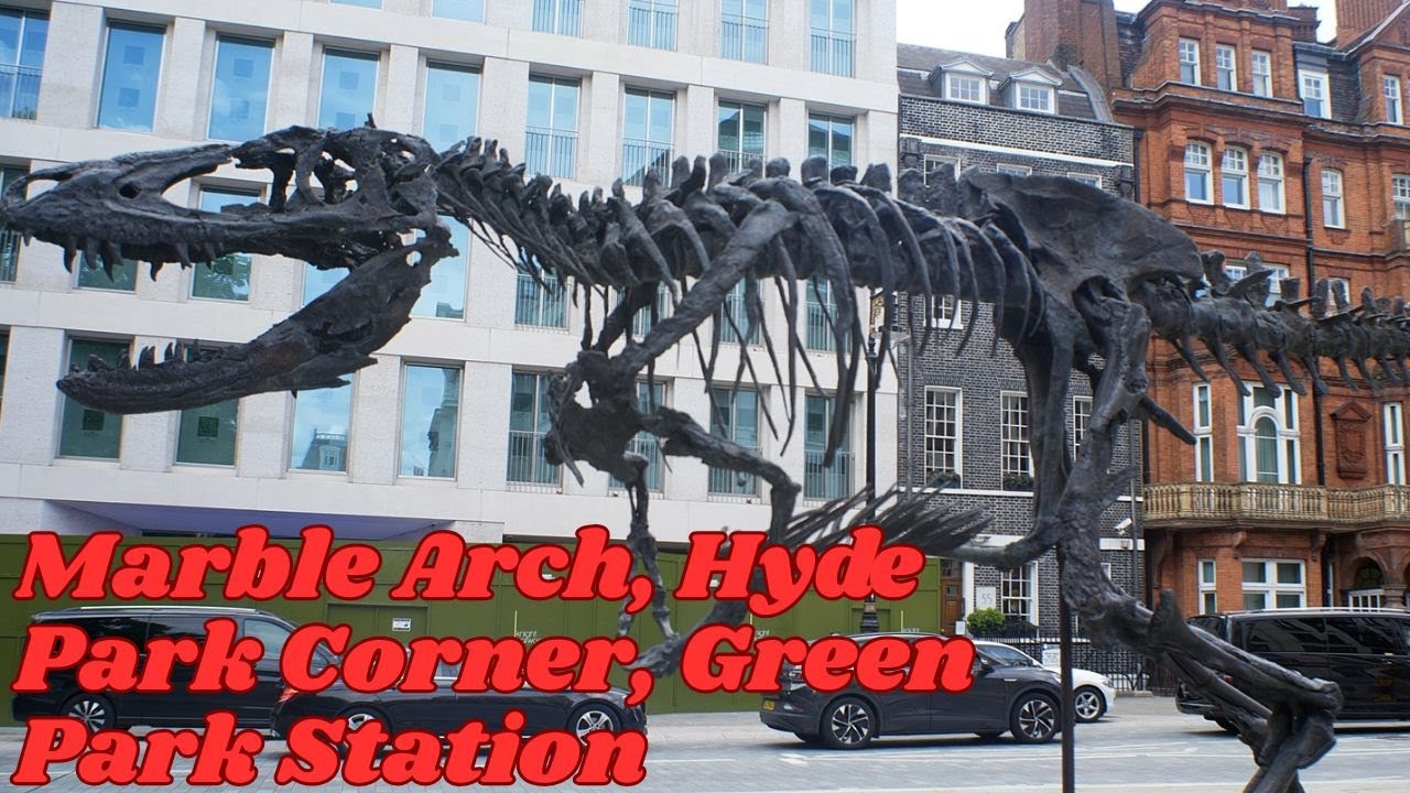 London Marble Arch, Hyde Park Corner, Green Park Station. UK Travel Gimbal Walking Tour