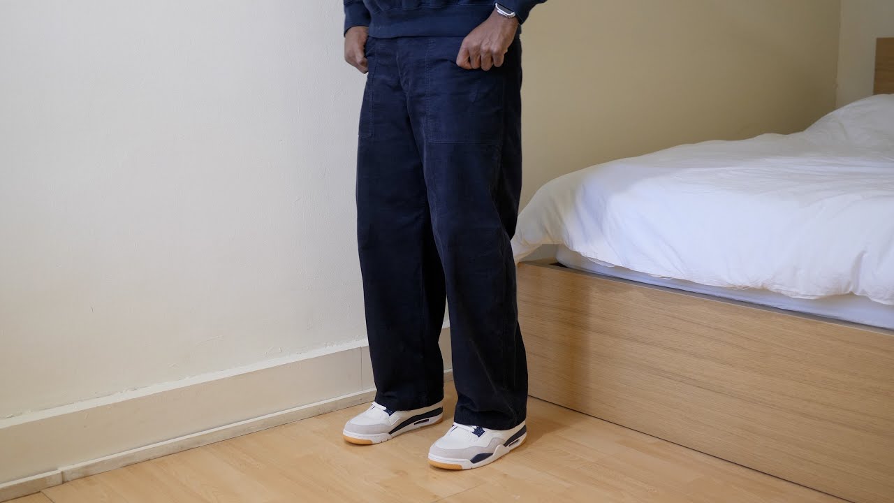 Вельветовые рабочие брюки JWAnderson x UNIQLO «Темно-синие» — детальный обзор (осень-зима 2025)