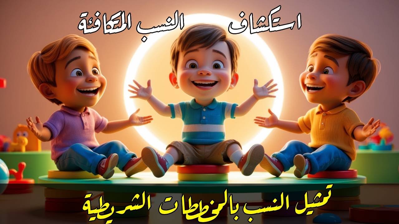 درس 3 ، 4 : وحدة 9 : استكشاف النسب المتكافئة وتمثيل النسب بالمخططات الشريطية - للصف السادس الابتدائي