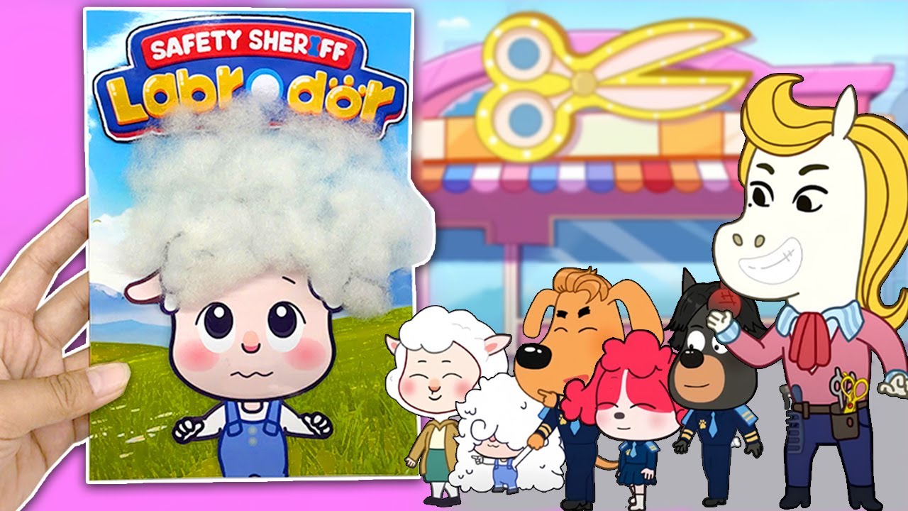[❤️Paper DIY ❤️] Making Quiet Book Sheriff Labrador | Leisure Hair Salon ... Sheriff Labrador