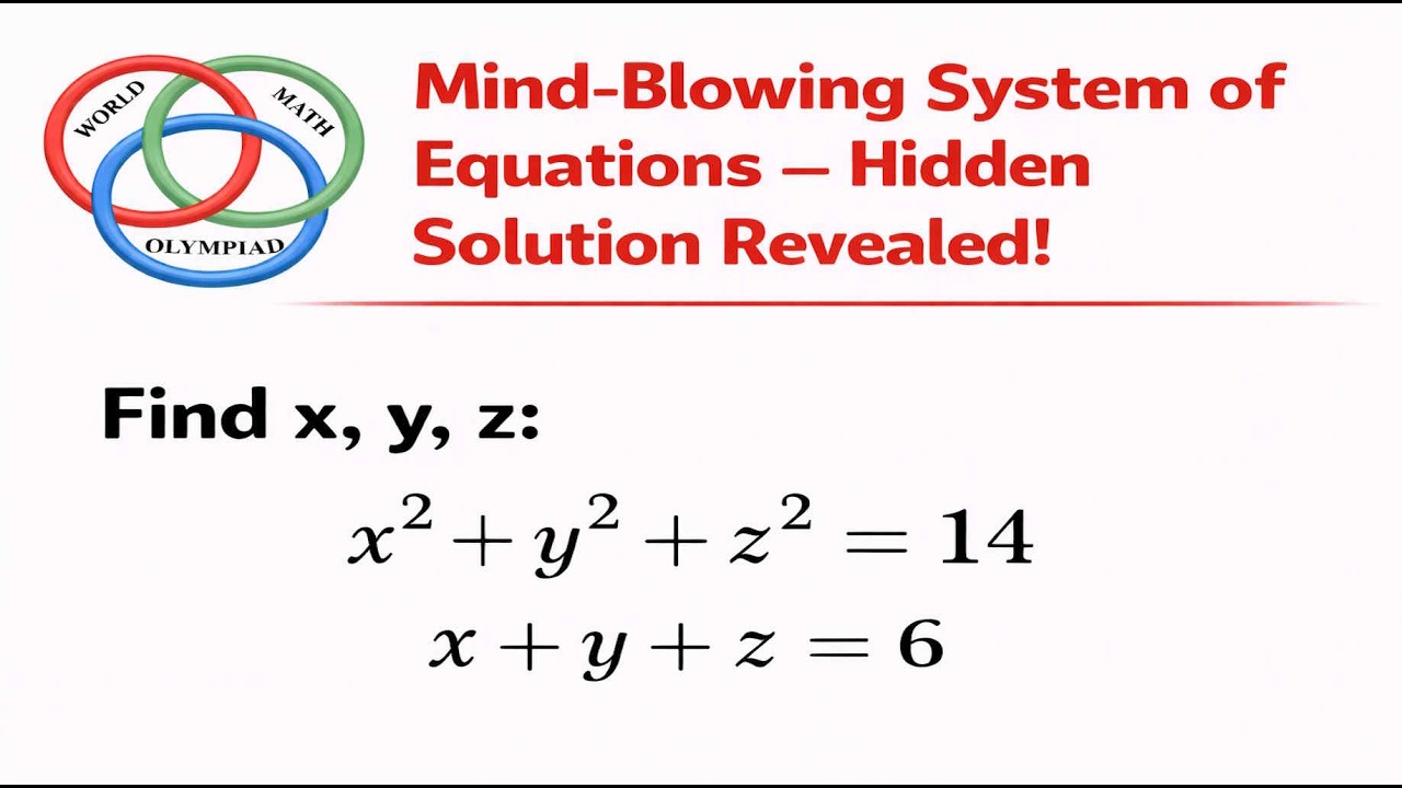 Olympiad Genius Technique – Get the Answer They Don’t Teach