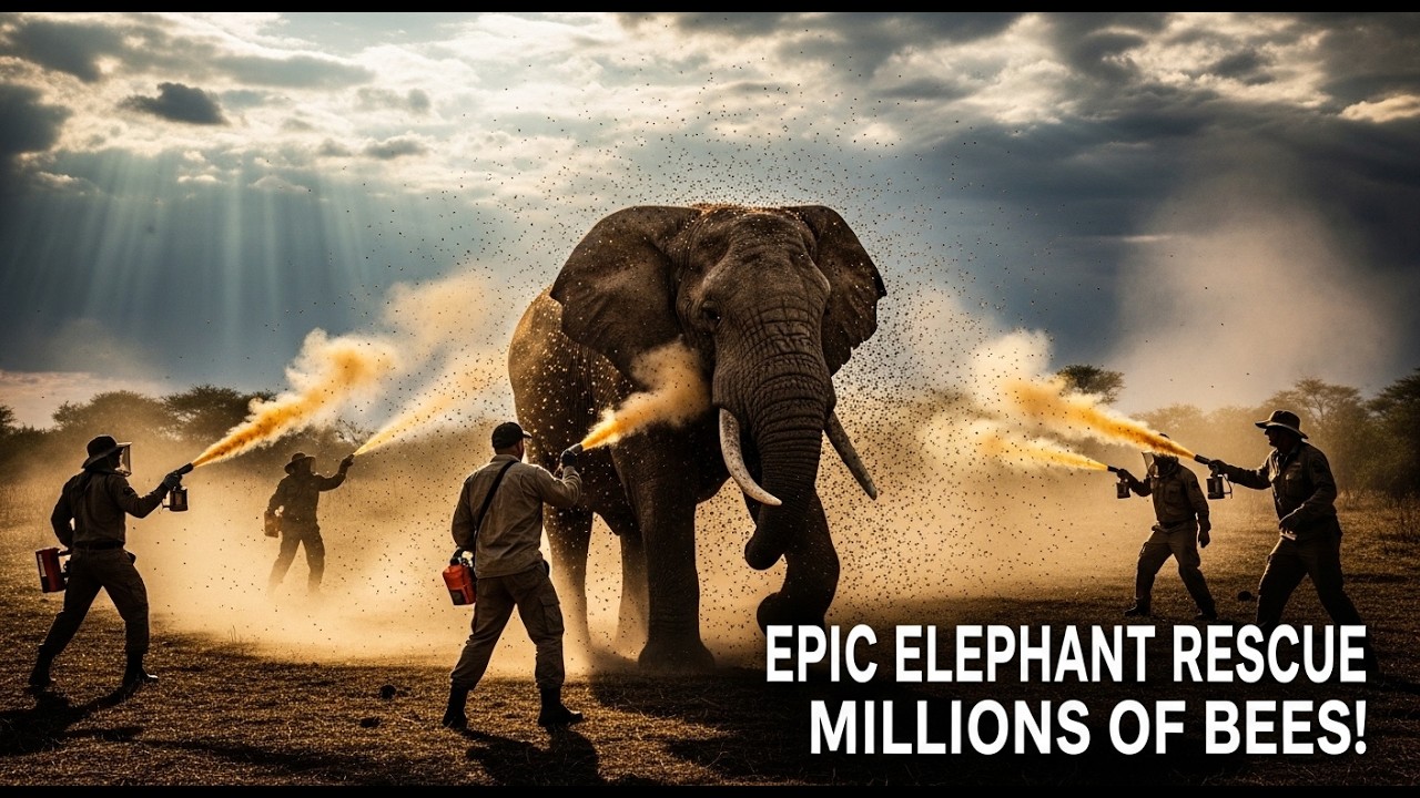 Giant Elephant Attacked by Millions of Bees &mdash; Rescued Just in Time! || Best Rescue Video