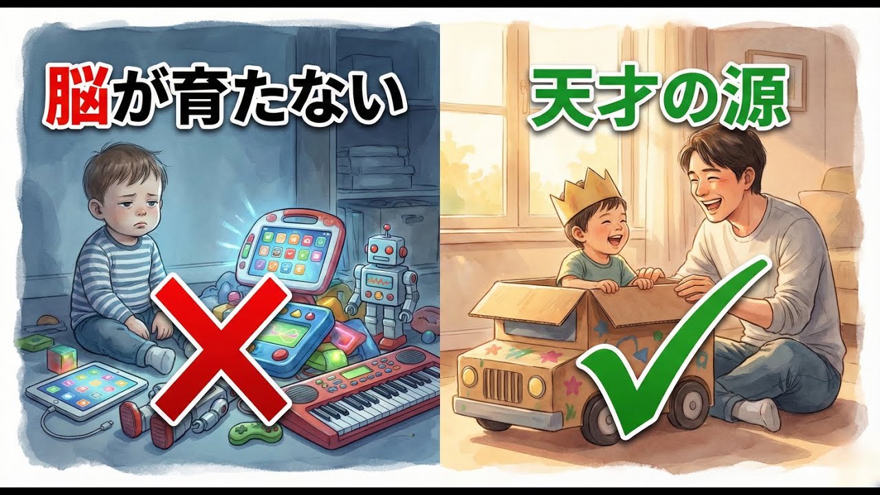 【警告】5歳までに絶対やめて！高いおもちゃが子供の脳をダメにする理由
