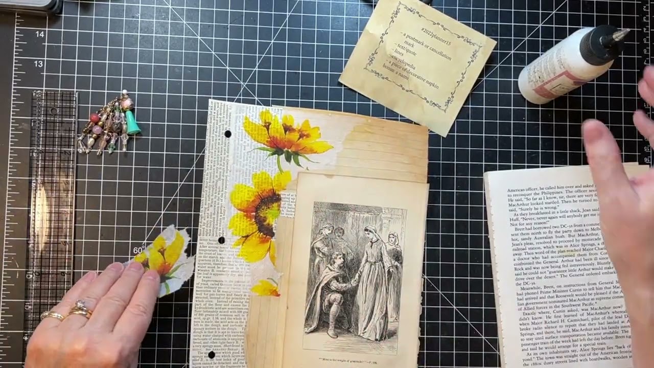 #2022planner - Margarete Miller Challenge & Postage Stamp Journal Cover!