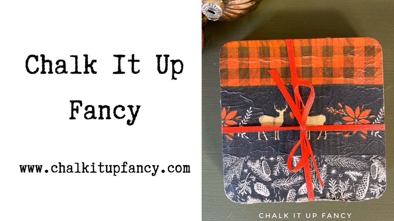 Decoupage Coasters with Napkins