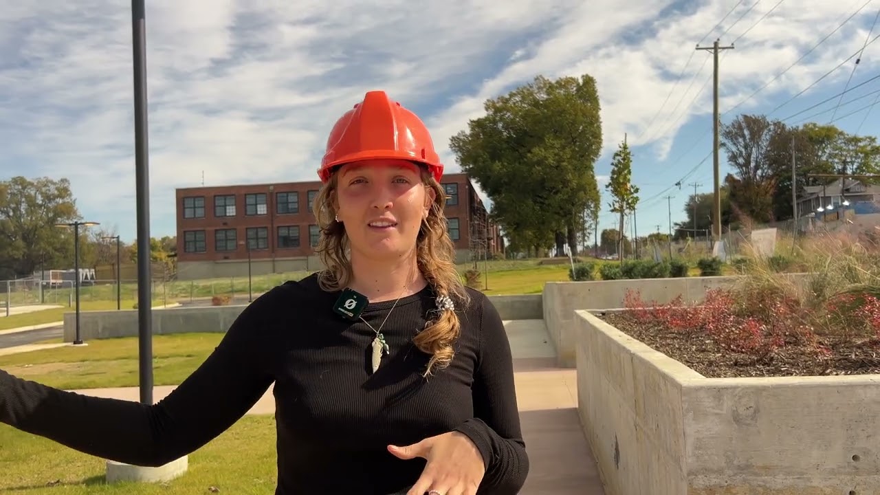 Installation of Native Plants at Northside Square with Annalise Project Coordinator