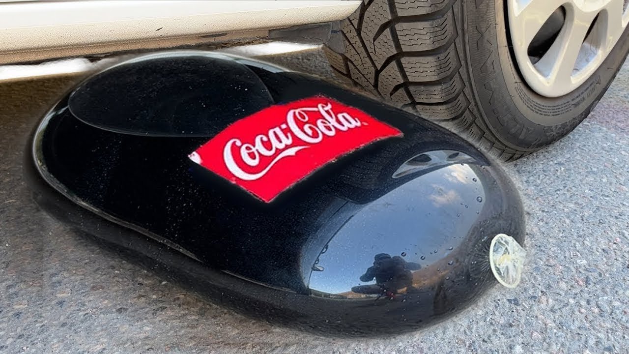 COCA COLA BALLOON VS CAR, Coca Cola Zero, PowerAde, Fanta, Sprite, Fruko and Mentos Diff Unde
