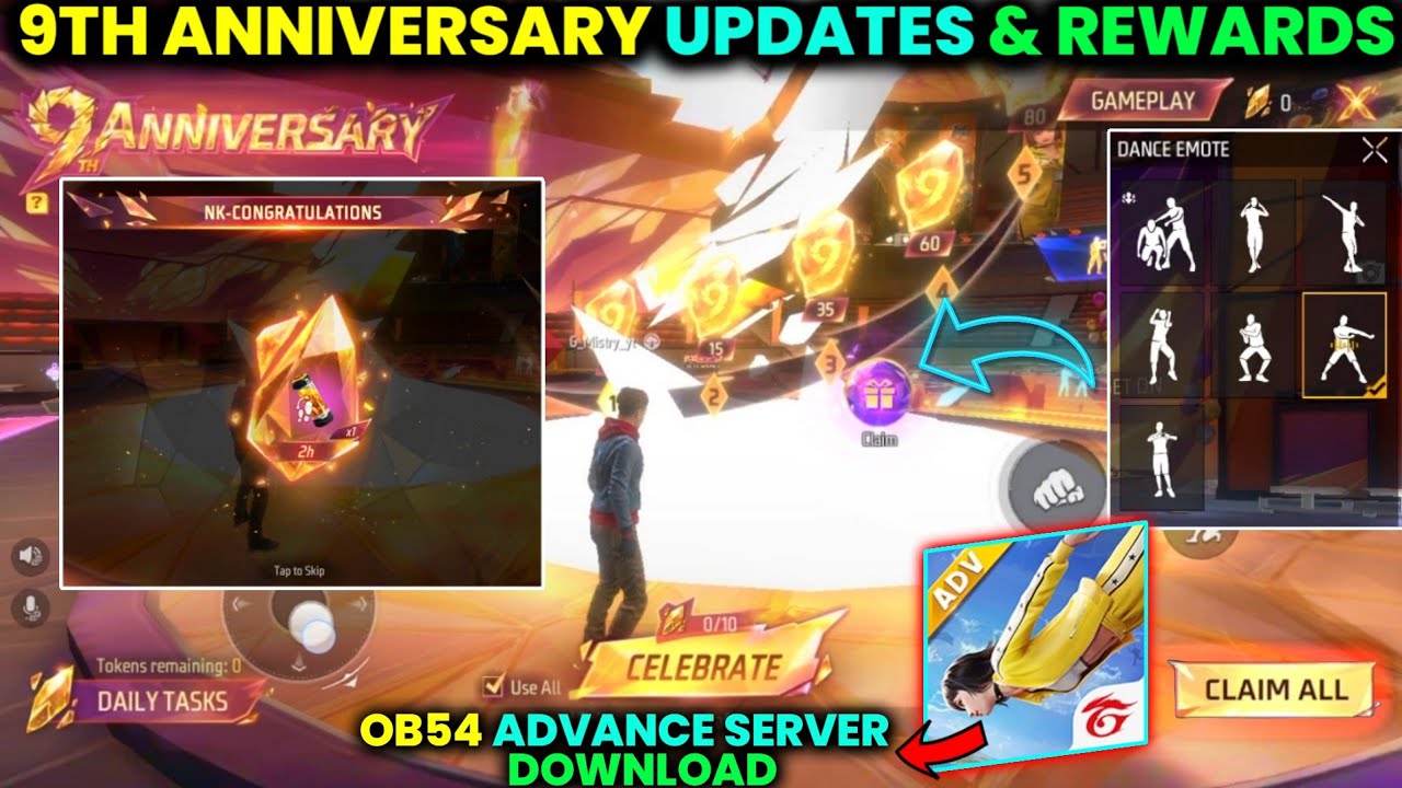9TH ANNIVERSARY + ADVANCE SERVER APK🔥 -para SAMSUNG,A3,A5,A6,A7,J2,J5,J7,S5,S6,S7,S9,A10,A20,A30,A50