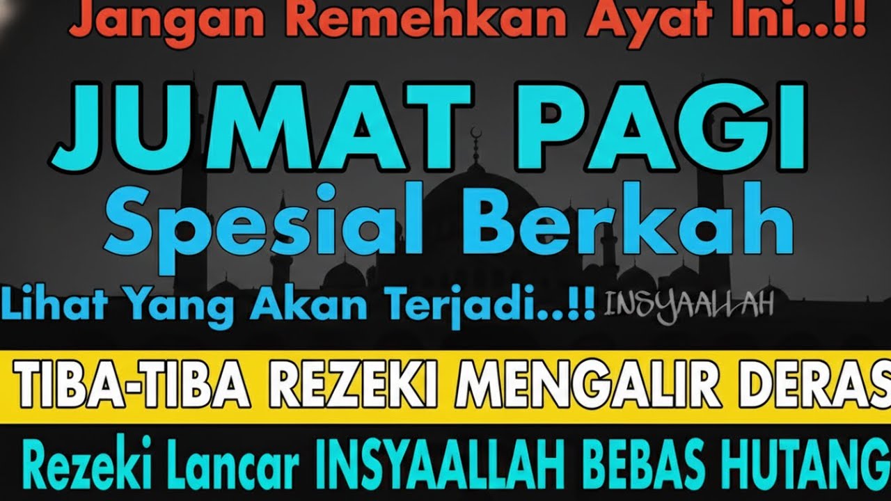 Putar Ayat ini Di Bulan Sya'ban - Segala Hajad Dikabulkan, Rezeki Mengalir Deras, Aamiin
