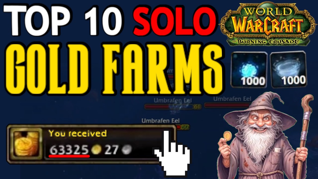 TOP 10 BEST WoW TBC Solo Gold Farms!👀 | EXPLAINED IN UNDER 2 MINUTES [2026] New Guide
