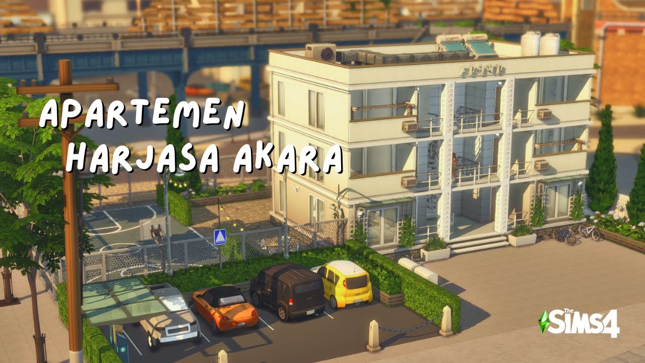 Tempat Kost Apartemen Estetik ⭐| Apartemen Harjasa Akara | The Sims 4 Indonesia Speed Build