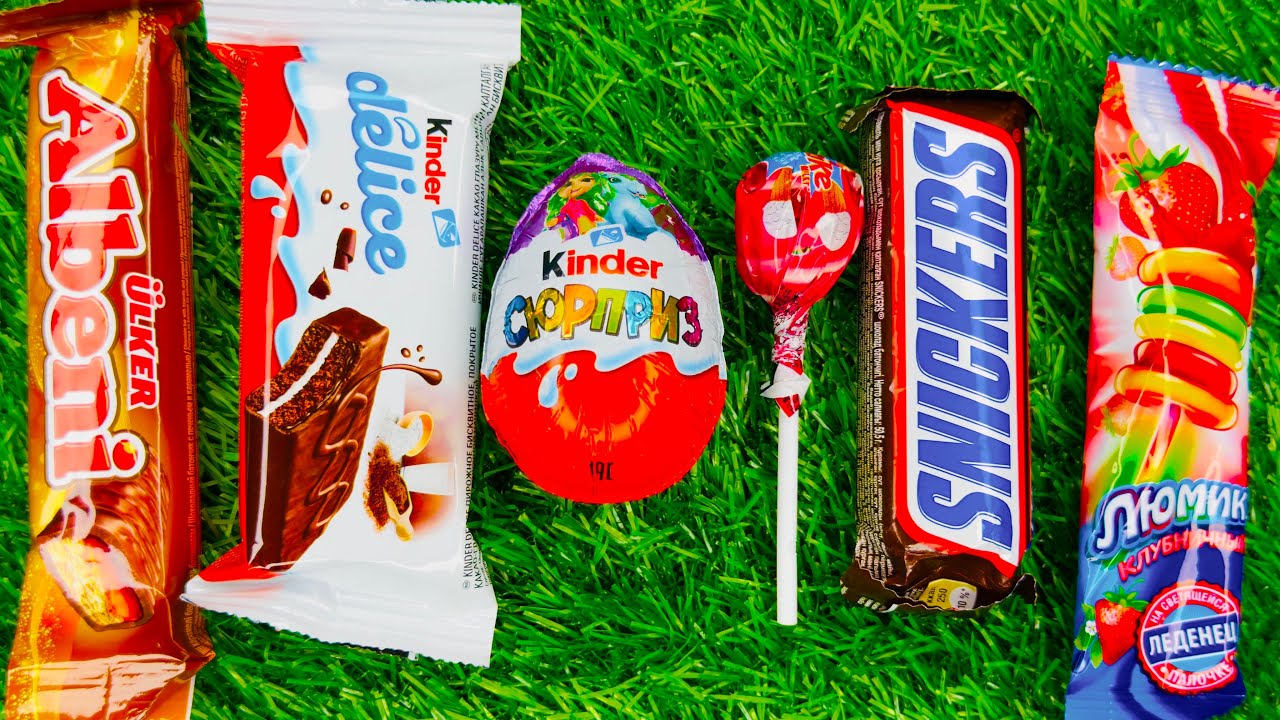 ASMR Most Popular Candys / some lots of colorful rainbow lollipop candy / unpacking chocolate eat