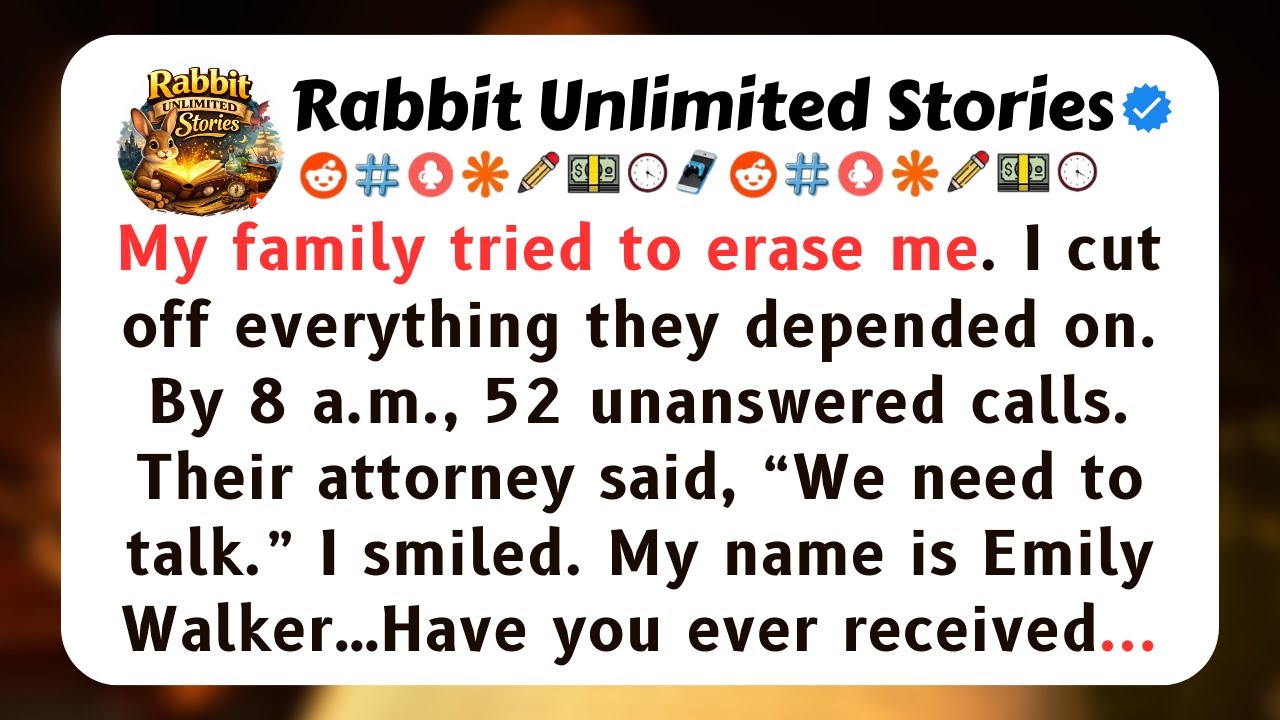 My family tried to erase me. I cut off everything they depended on. By 8 a.m...[Full Stories]