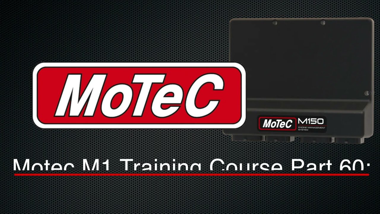 Motec M1 Training Course Part 60: Speed Set-Up | Evans Performance Academy