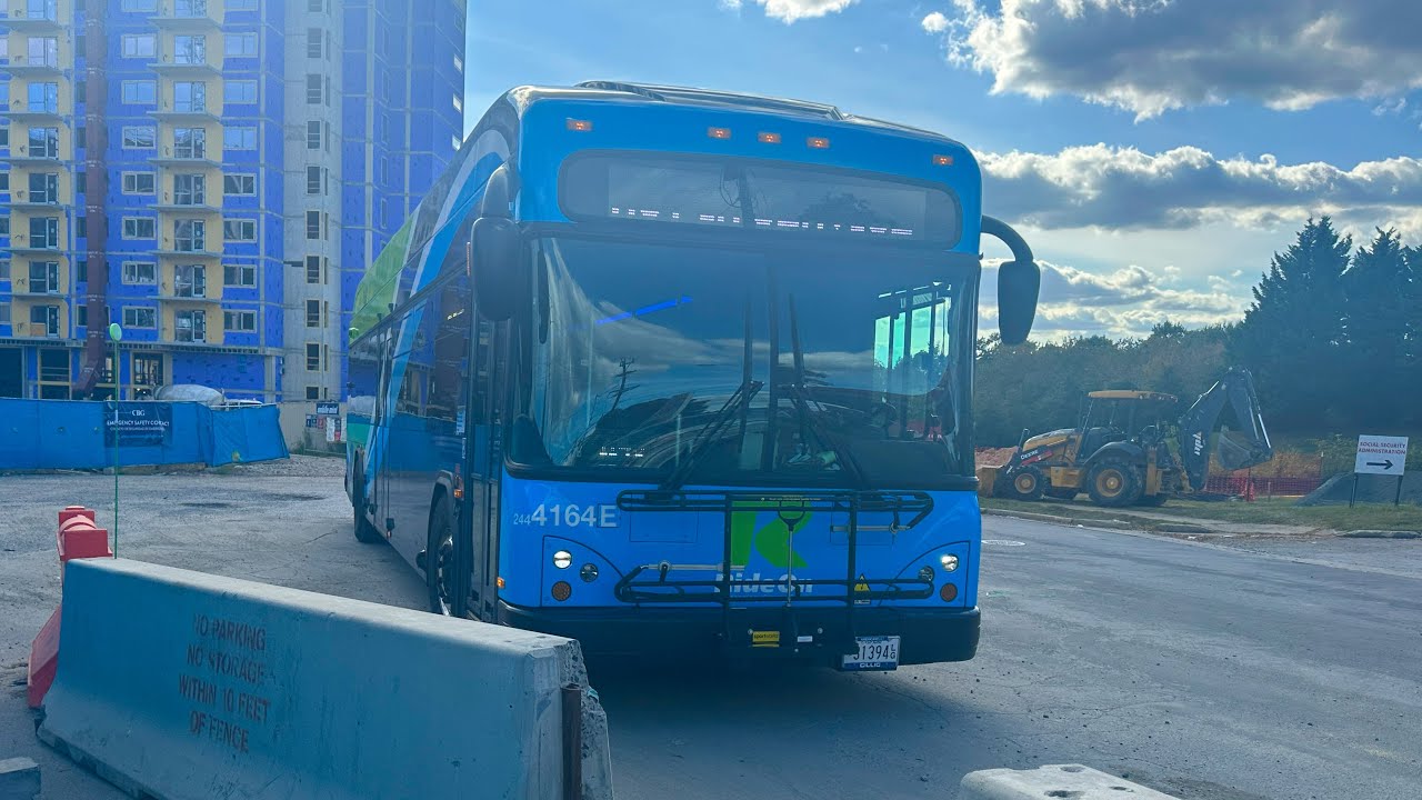 MCDOT Ride On 2024 Gillig Advantage LF40 Plus BEV #44164E on Route 27 to Tech Rd via WOMC!