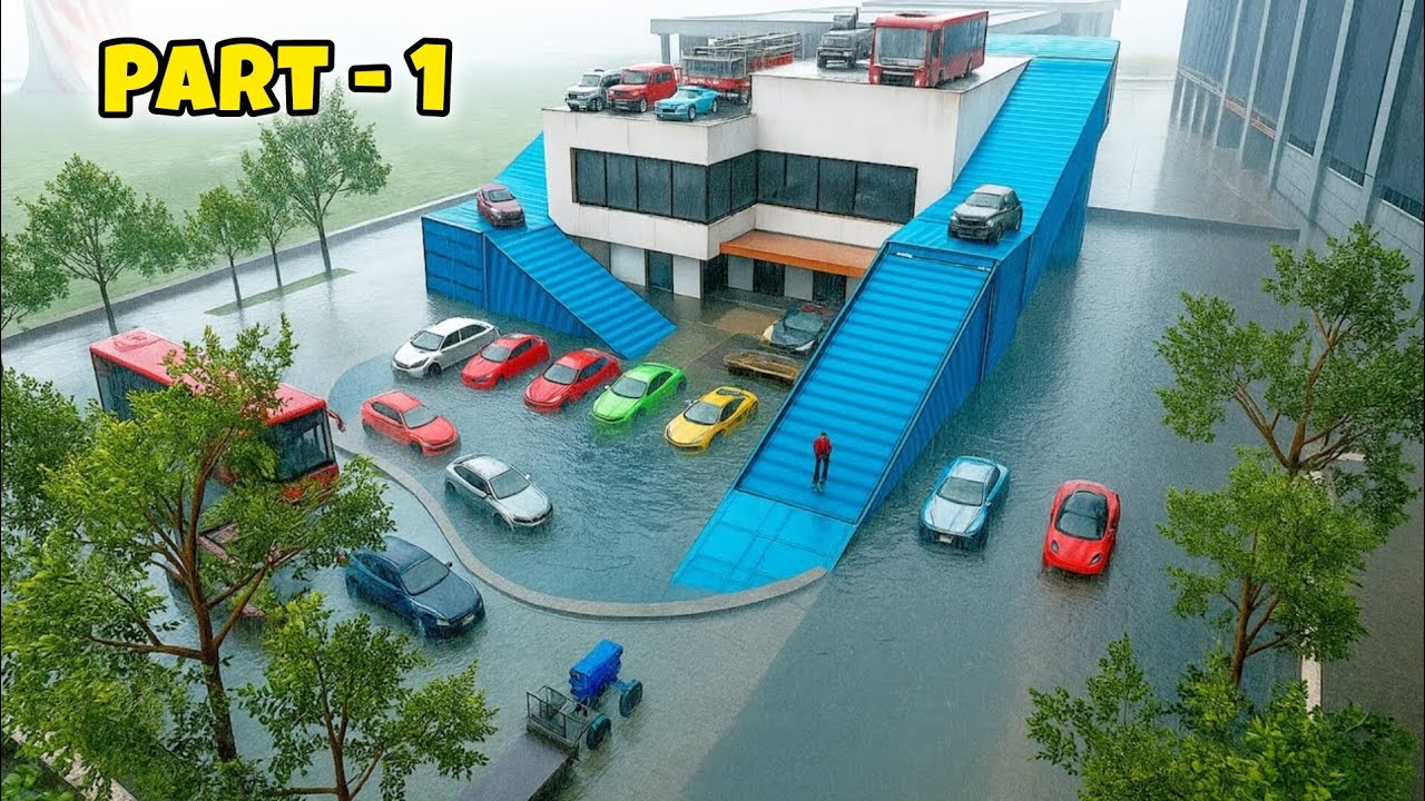 Indian Bike Driving 3D All Cars And Bus Climbing On Roof 😧