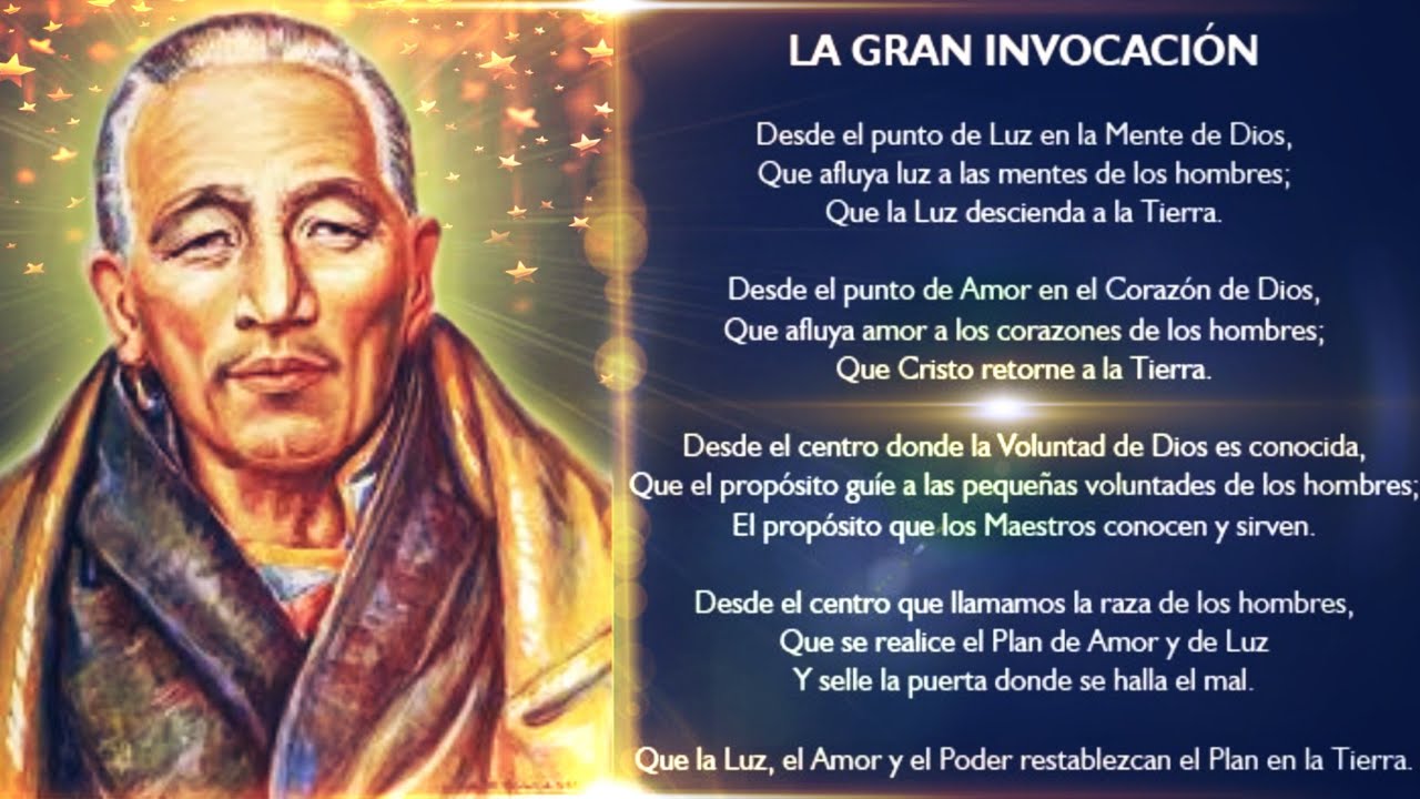 MANTRA UNIVERSAL LA GRAN INVOCACIÓN | Maestro Djwhal Khul o Maestro Tibetano🌅💛🔊🎶🎵🎶
