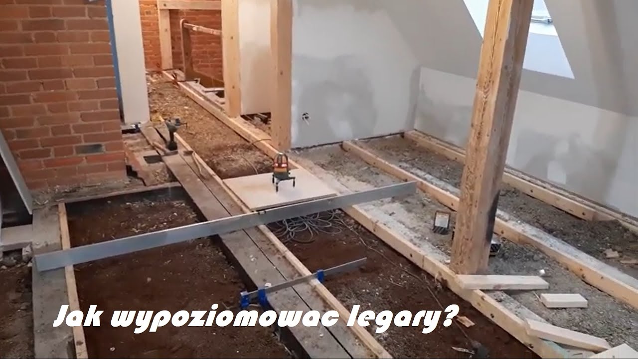 Stary dom - poziomowanie podlogi na legarach