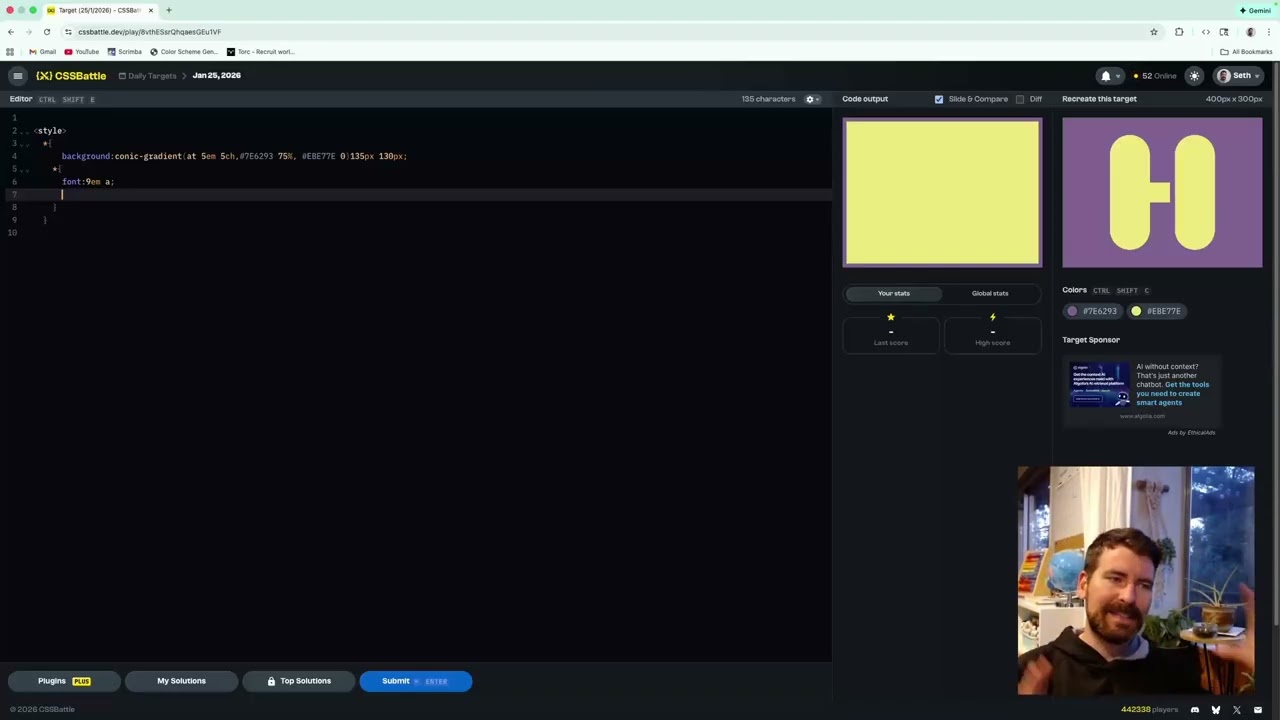 CSS Battle Daily Target - Bubble H