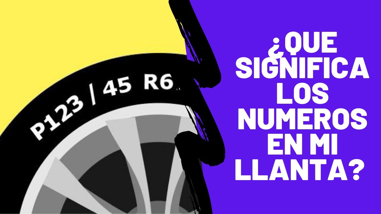 Significado de letras y numeros en llantas