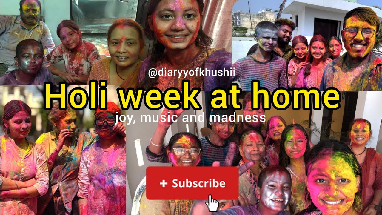 Holi Week Vlog 2026 🌈 | Holi Preparation, Festive Vibes & Family Fun💃🏻
