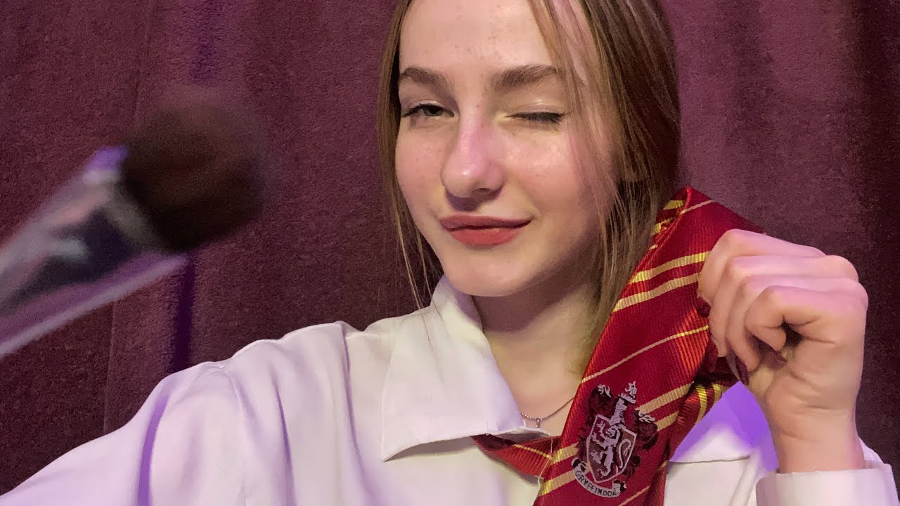 ☀︎ ASMR макияж от гриффиндорки ☀︎ собираем тебя на день рождения Слизнорта ☀︎