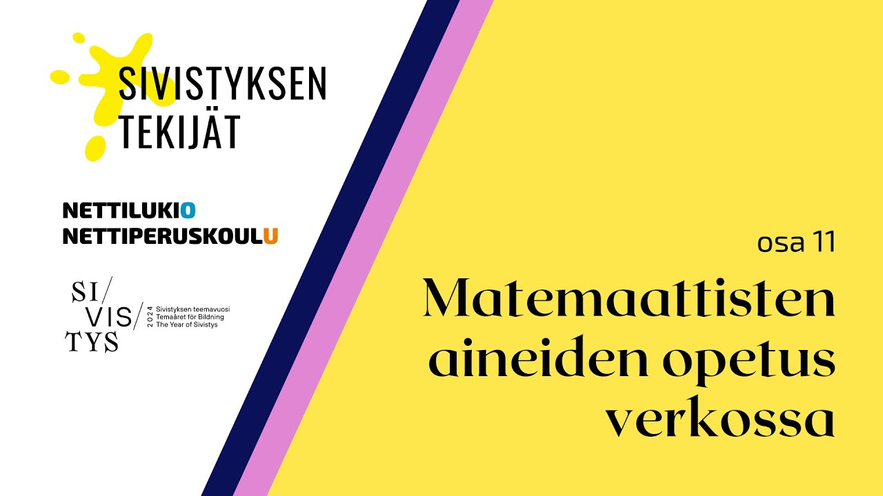 Matemaattisten aineiden opetus ja opiskelu verkossa