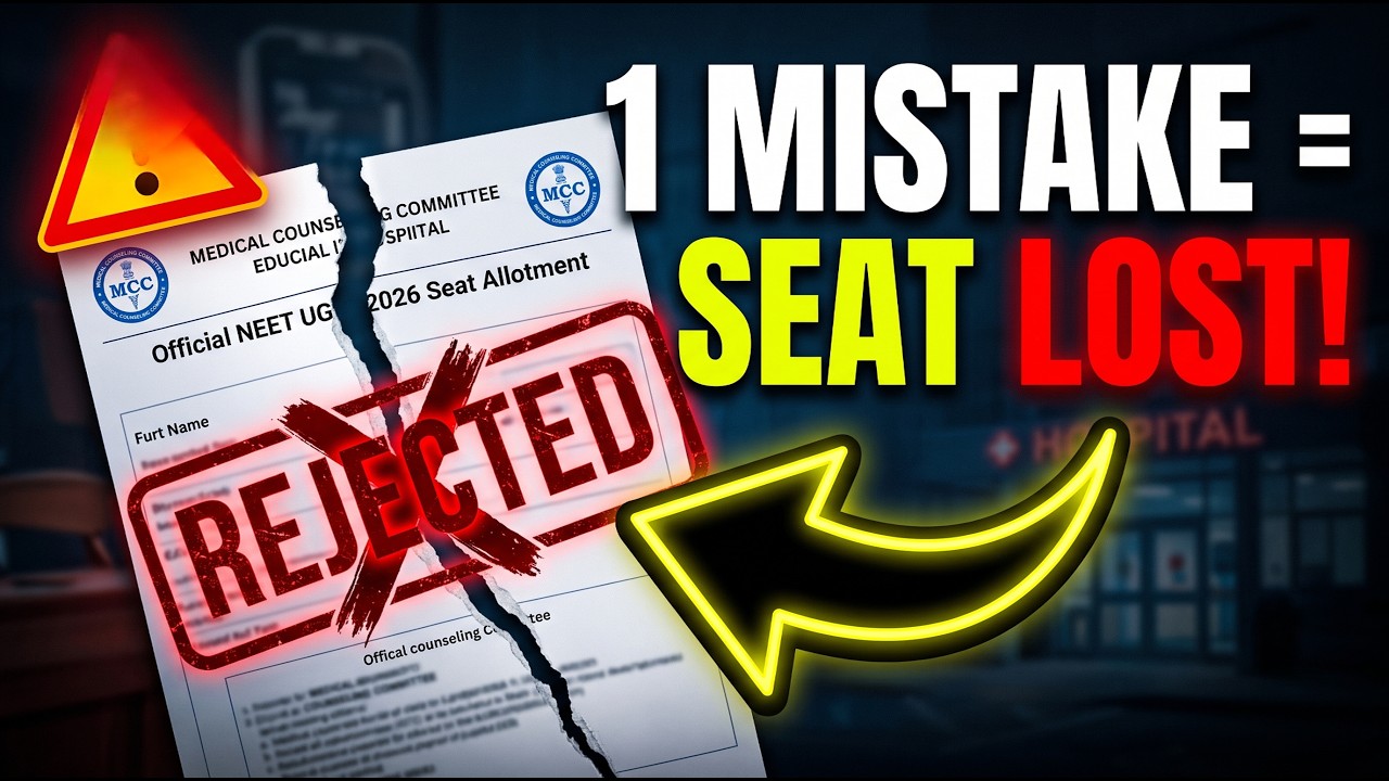 NEET UG Counselling 2026 Explained: MCC (AIQ) vs State Quota |  Process & Common Mistakes!