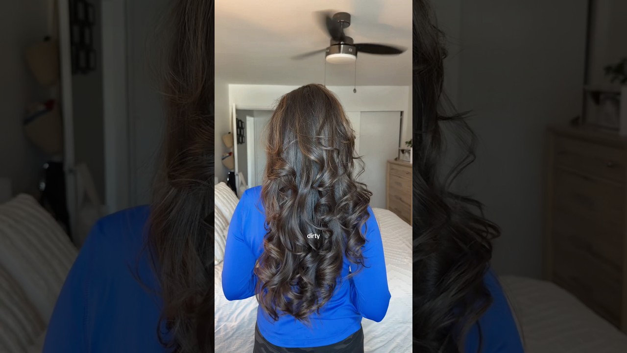 The magic of hair wash day ✨🫧🎀 #hairstyle #hairwash