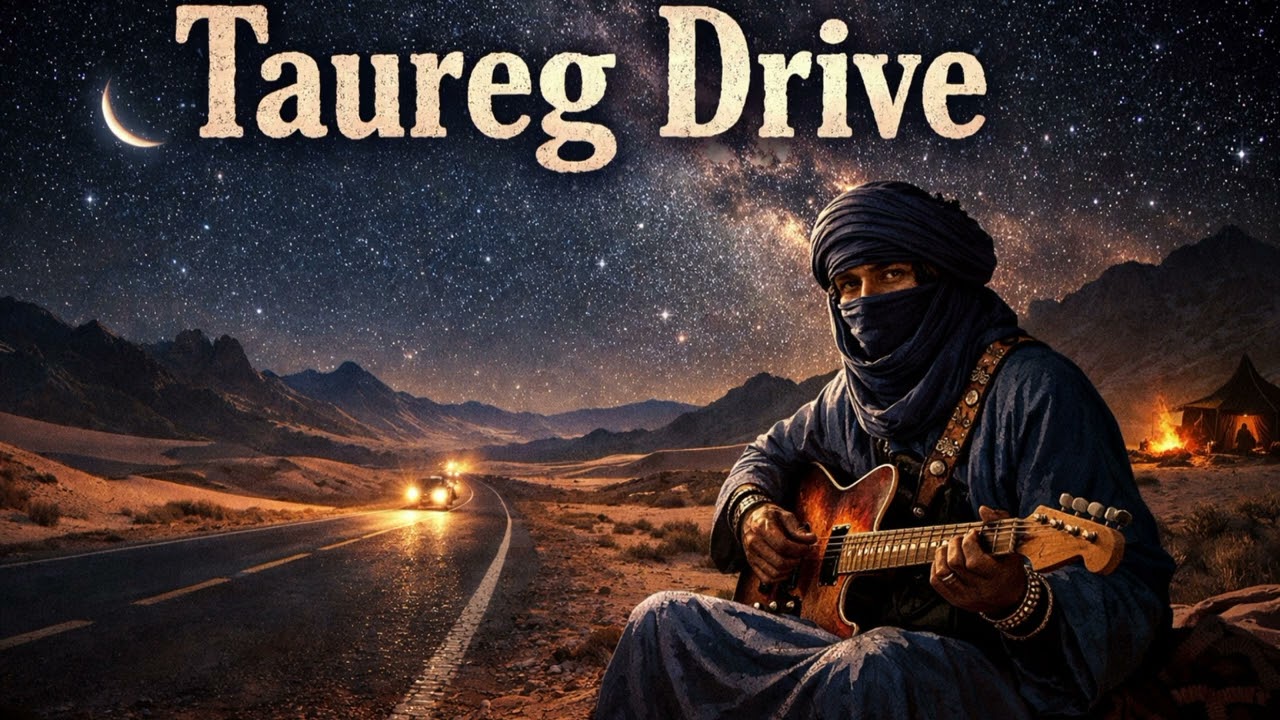 🎧 Taureg Drive | Desert Blues Night Drive • Tuareg Amazigh Instrumental Music