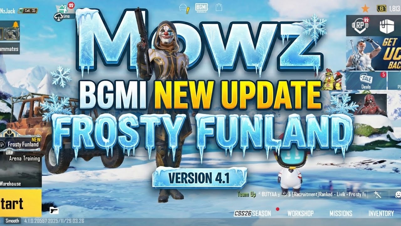 Frosty Funland , MowZ is LIVE 🔴 #PMGC #InfinixTR 🧡🇮🇳