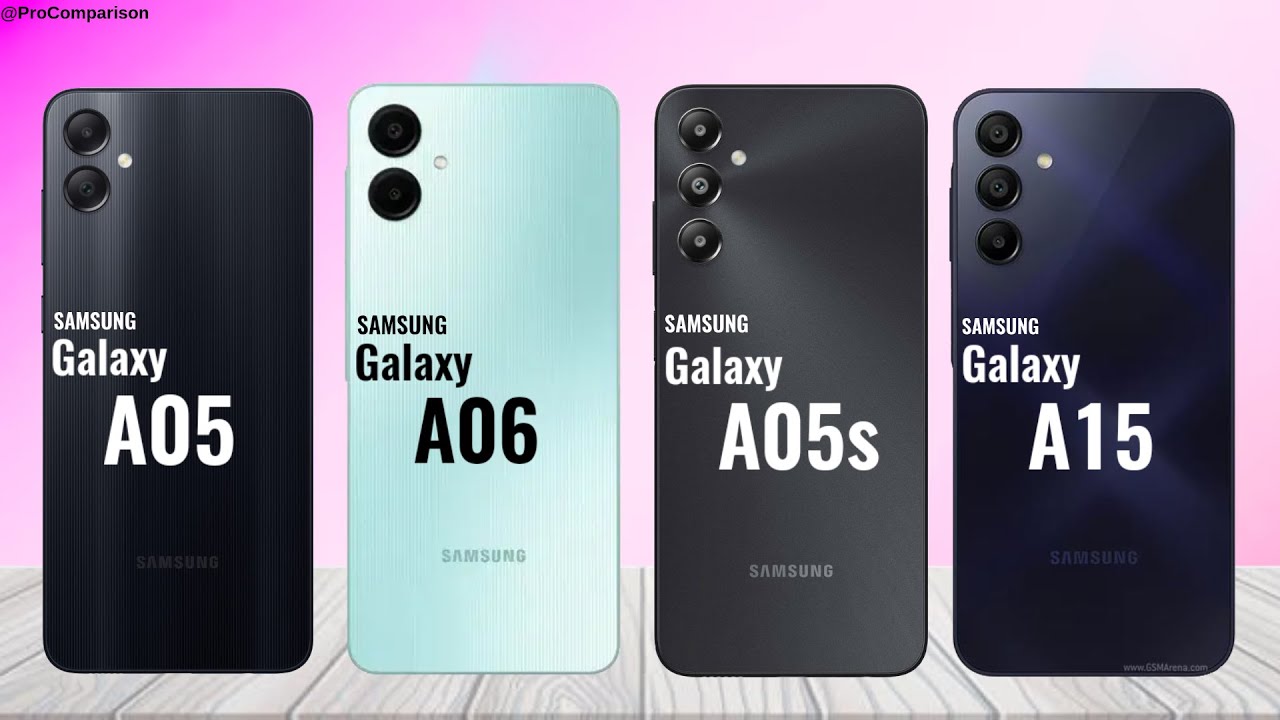 Samsung Galaxy A05 vs Galaxy A06 vs Galaxy A05s vs Galaxy A15 || Pro comparison