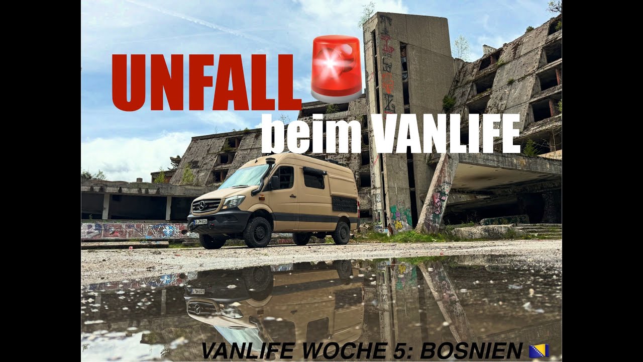 Unfall an den heißen Quellen | Bosniens Pyramiden & olympische Geisterstätten | Vanlife Woche 5