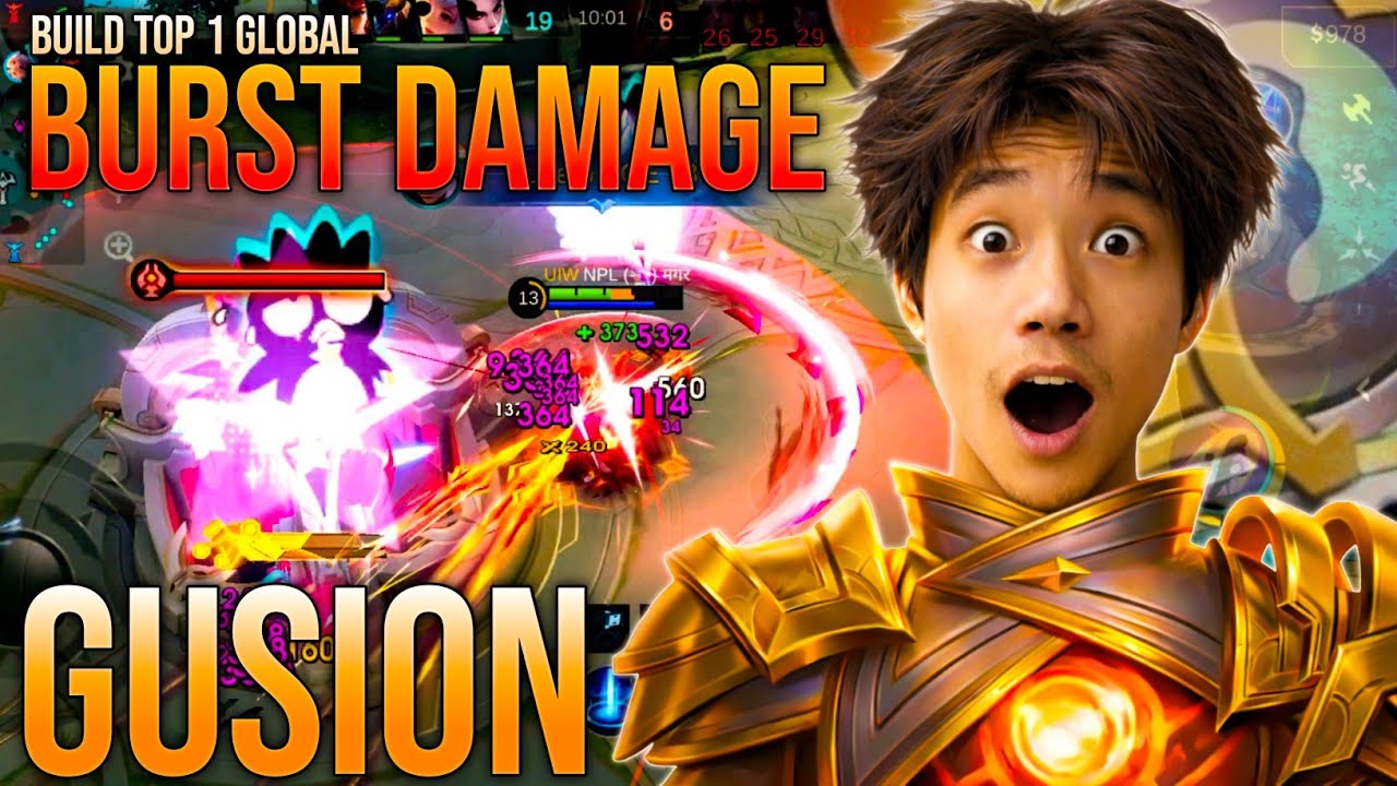 INSANE BURST GUSION TOP 1 GLOBAL BUILD SOLO Q RANK 