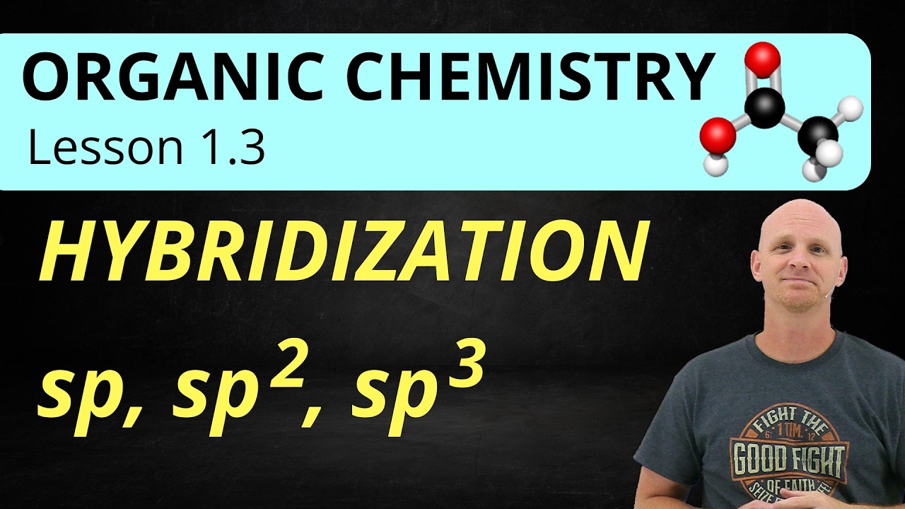 sp3 vs sp2 vs sp | Valence Bond Theory & Hybridization | Organic Chemistry 1.3