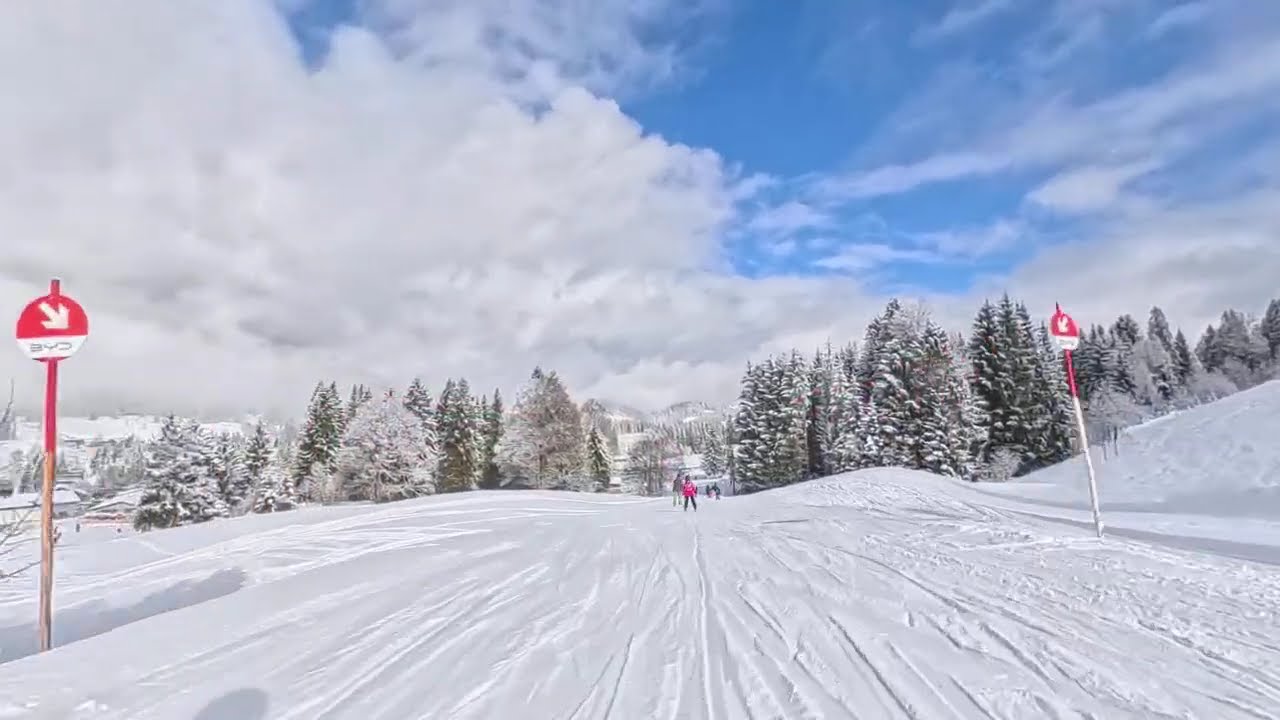 Powder-Run auf der roten Piste 10 in Oberjoch | Insta360 X5 im Neuschnee ❄️⛷️