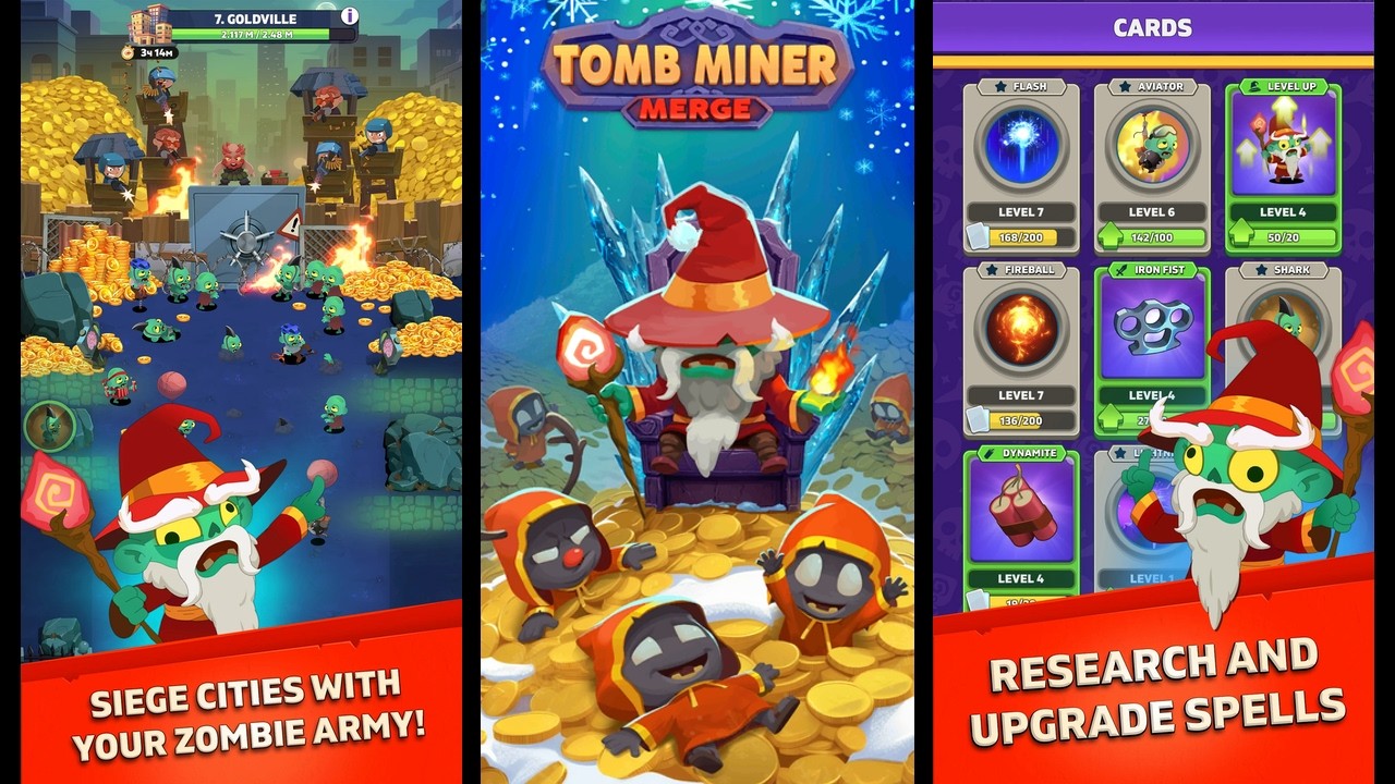 Tomb Miner - Idle Merge Tycoon